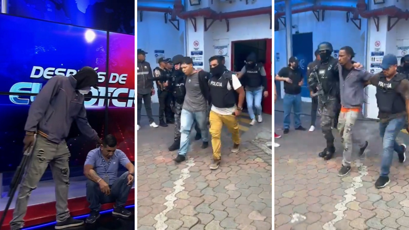 Policía de Ecuador recupera control de planta televisora secuestrada por hombres armados