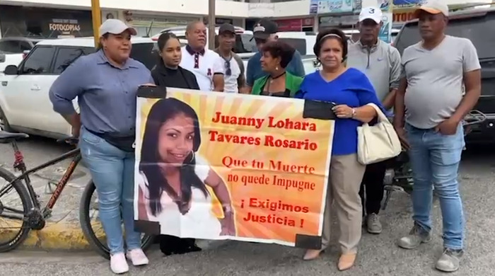 Familiares de Lohara Tavarez reclaman se cumplan los 20 años de prisión.