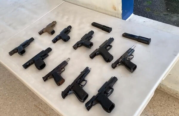 Armas de fuego ilegales incautadas por la PN. (Foto: fuente externa)