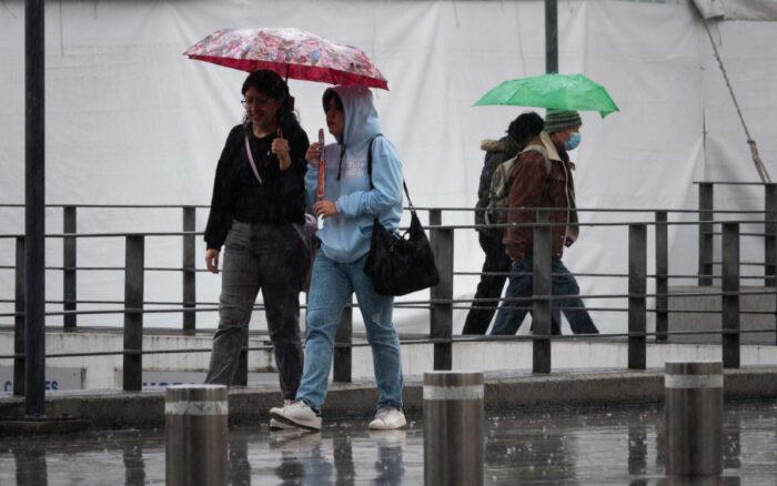 Lluvias en México el jueves 1ro de febrero. Foto: fuente externa.