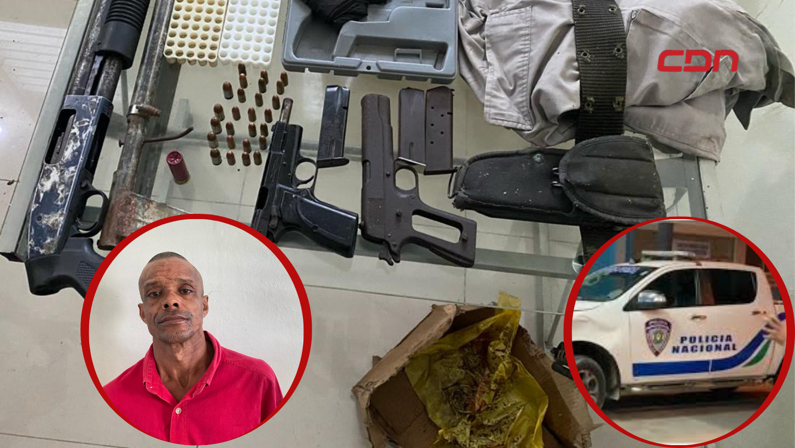 PN detienen hombre con varias armas de fuego durante operativo en El Seibo