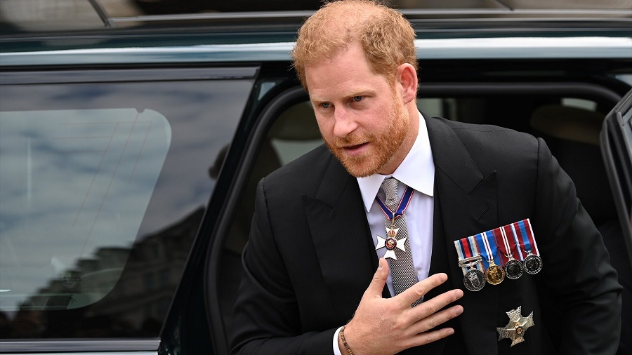 El príncipe Enrique, hijo menor del rey Carlos III llegó este martes a Londres para visitar a su padre, diagnosticado de cáncer. Foto: Fuente Externa