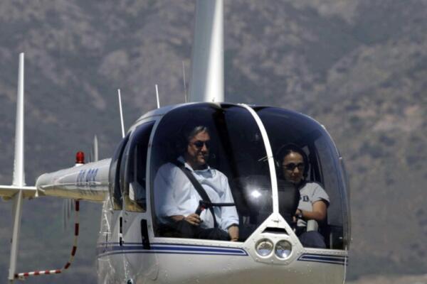 Expresidente chileno Sebastián Piñera, un aficionado de pilotar helicópteros (Foto: fuente externa)