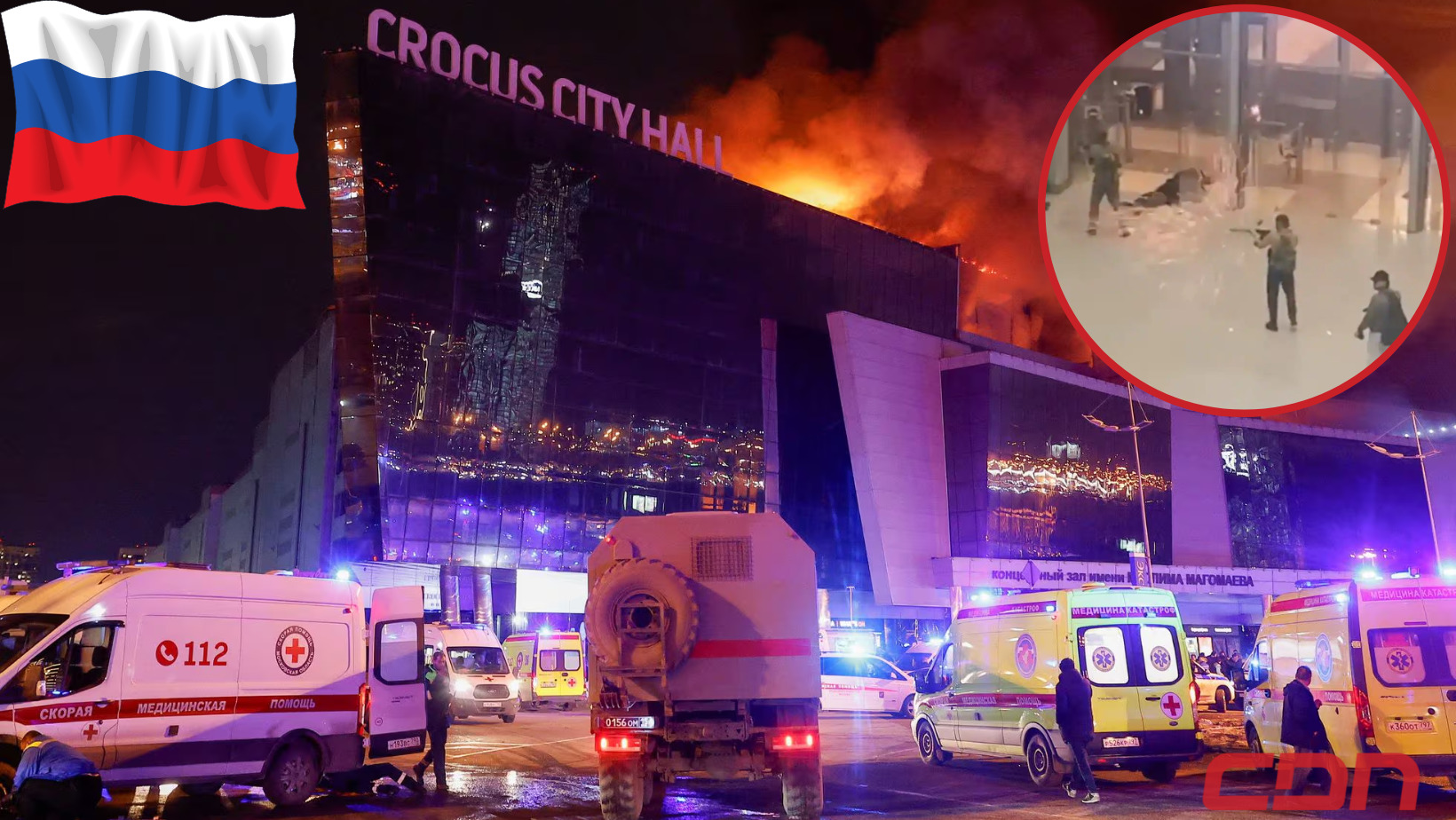 Ataque terrorista en Moscú deja 137 muertos y 180 heridos. Foto CDN Digital