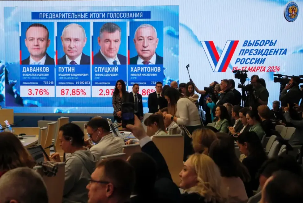 Tres de los candidatos presidenciales reconocieron la victoria de Putin. Foto: Fuente Externa
