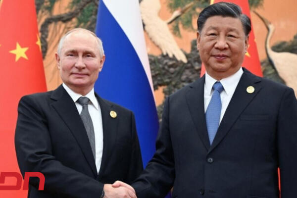 El presidente de Rusia, Vladímir Putin y el presidente de la República Popular China, Xi Jinping. Foto: CDN Digital 