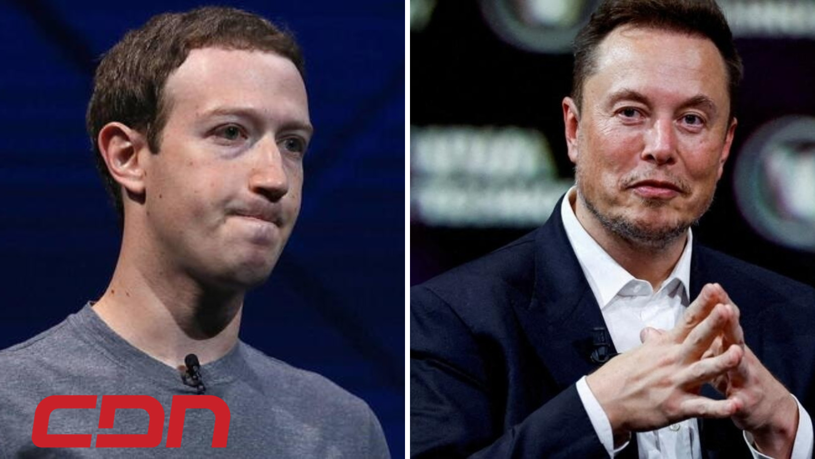 El CEO de Meta, Mark Zuckerberg y el CEO de Tesla Motors, Elon Musk. Foto: CDN Digital