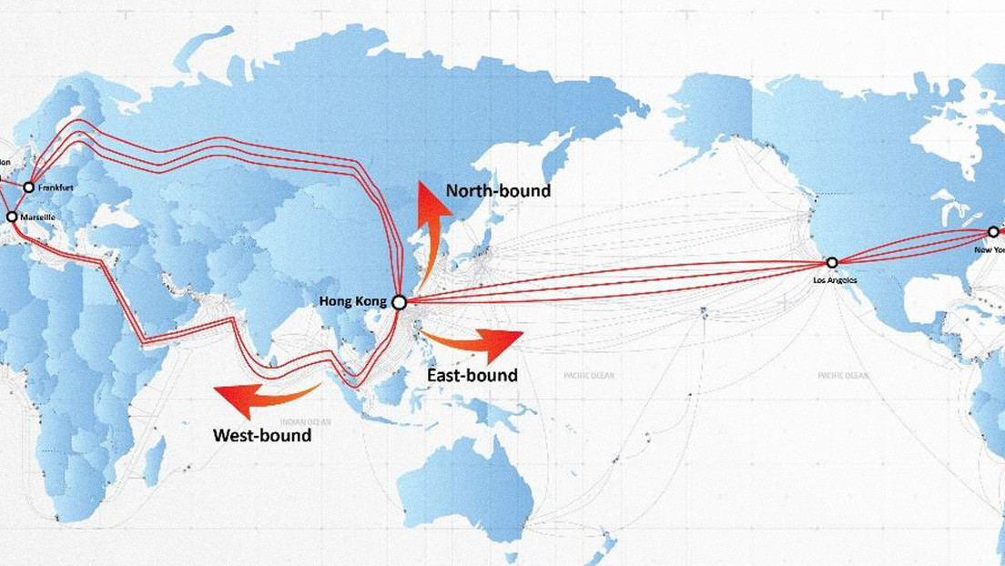 Alrededor del 80 % del tráfico de Internet de Asia a Europa se transmite a través de los cables submarinos en el mar Rojo. Fuente Externa