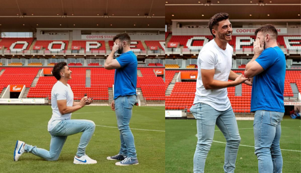 Futbolista australiano pide matrimonio a su novio en estadio de Fútbol
