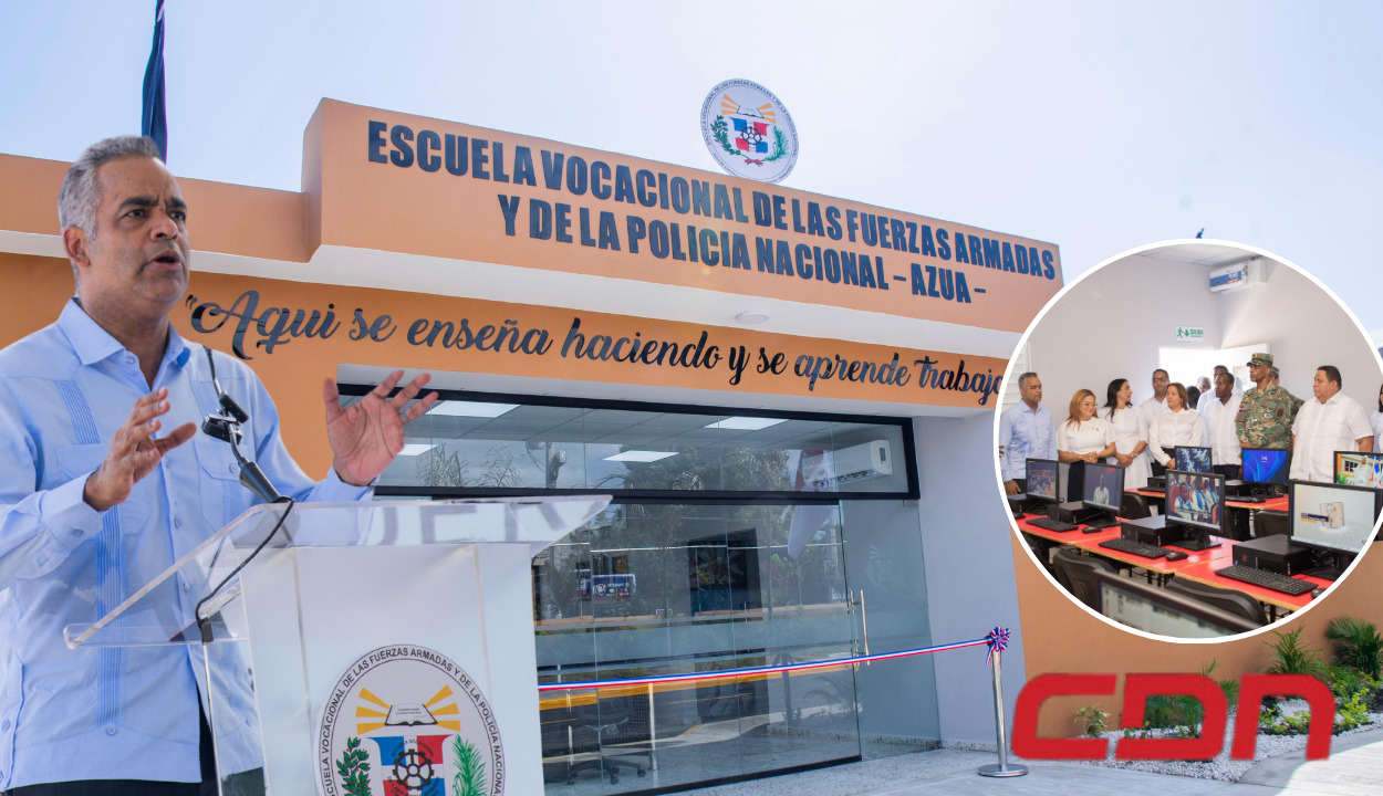 La inauguración de la Escuela Vocacional estuvo encabezada por el ministro de la Presidencia, Joel Santos Echavarría. Foto CDN Digital