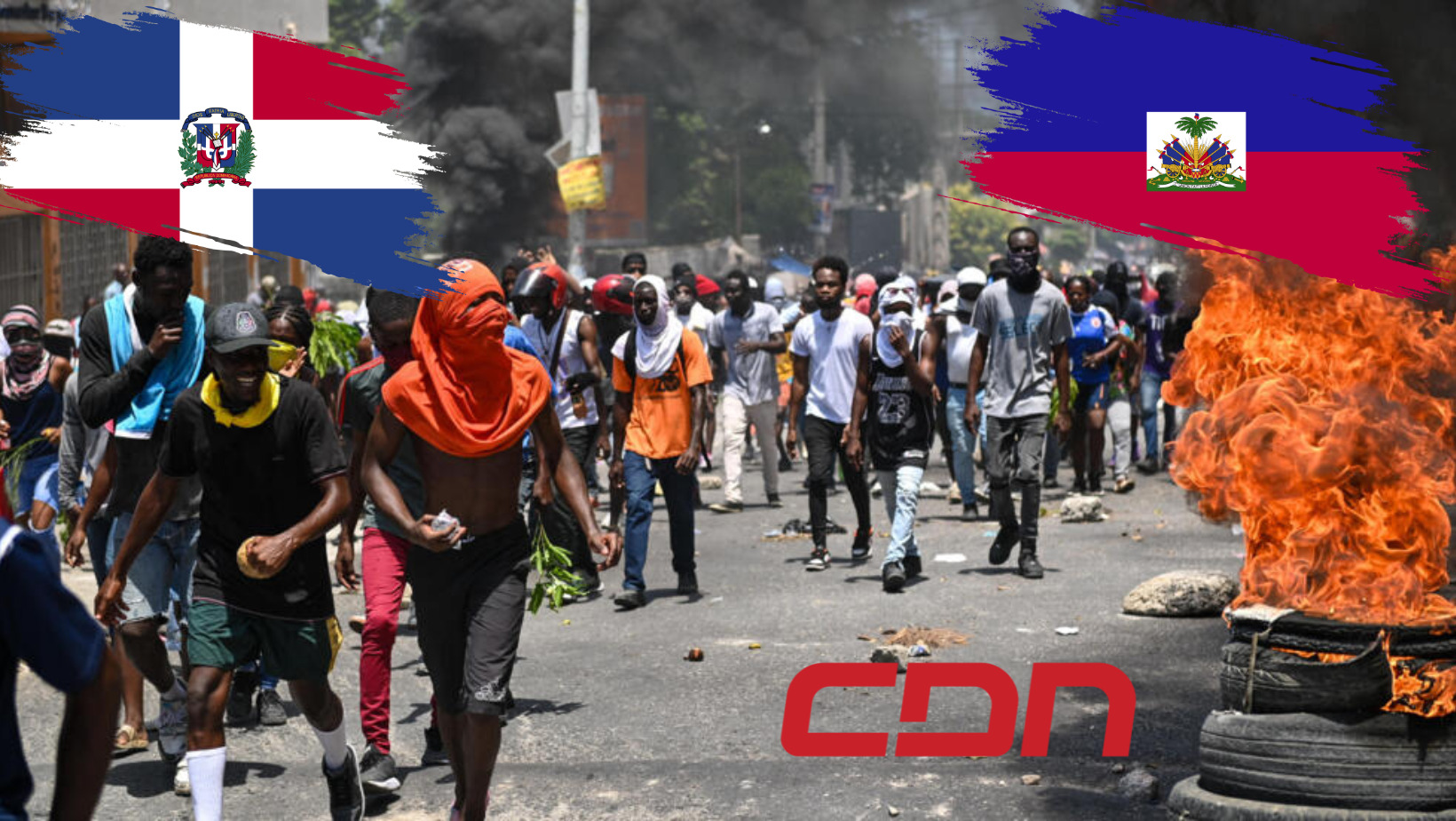 En Haití intentan retomar sus actividades cotidianas mientras en RD refuerza sus fronteras. Foto: CDN Digital
