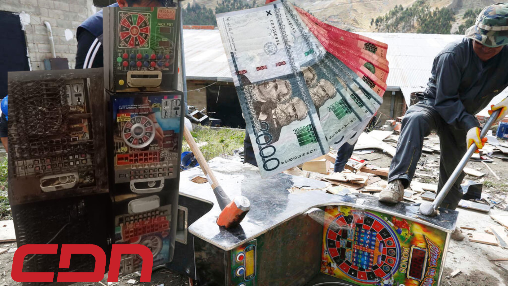 Ocupan cinco máquinas tragamonedas que operaban ilegal en San Cristóbal