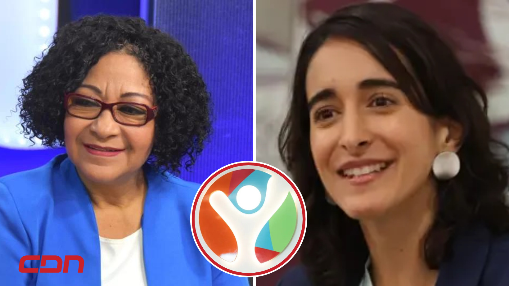 Las aspirantes a la Presidencia María Teresa Cabrera y Virginia Antares. Foto: CDN Digital