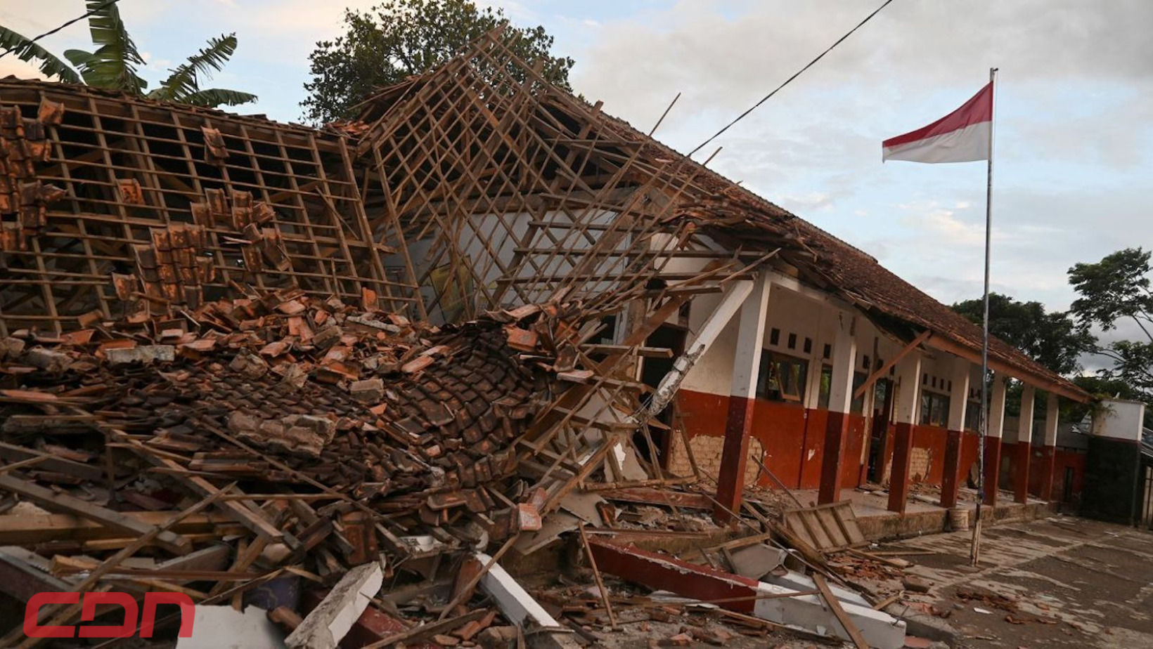 Imagen de casas afectadas por otros terremotos en Indonesia. Foto: CDN Digital