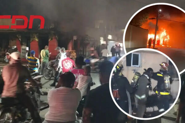 Incendio destruye vivienda y causa daños a emblemática cafetería en Barahona. Foto CDN Digital