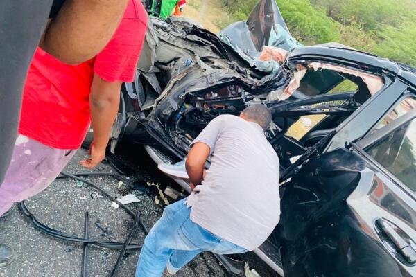 Asistente de senador Dionis Sánchez estable tras aparatoso accidente de tránsito. (Foto: fuente externa)