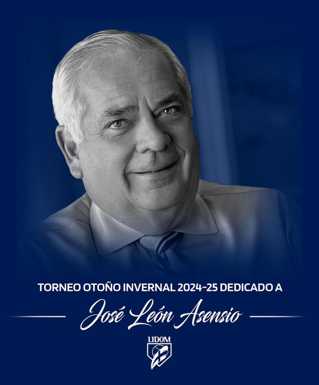 Lidom dedicará el torneo 2024-2025 a don José León Asensio