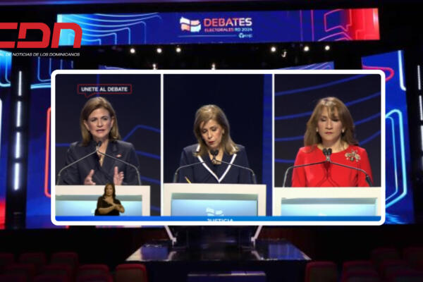 Candidatas a la vicepresidencia en debate organizado por ANJE. Foto CDN Digital