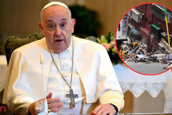 El papa Francisco expresa sus oraciones por las víctimas del terremoto de Taiwán. Foto: CDN Digital