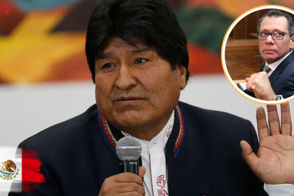 El expresidente de Bolivia, Evo Morales se prenuncia ante el asalto perpetrado de la Policía ecuatoriana a la Embajada de México. Foto: CDN Digital 

