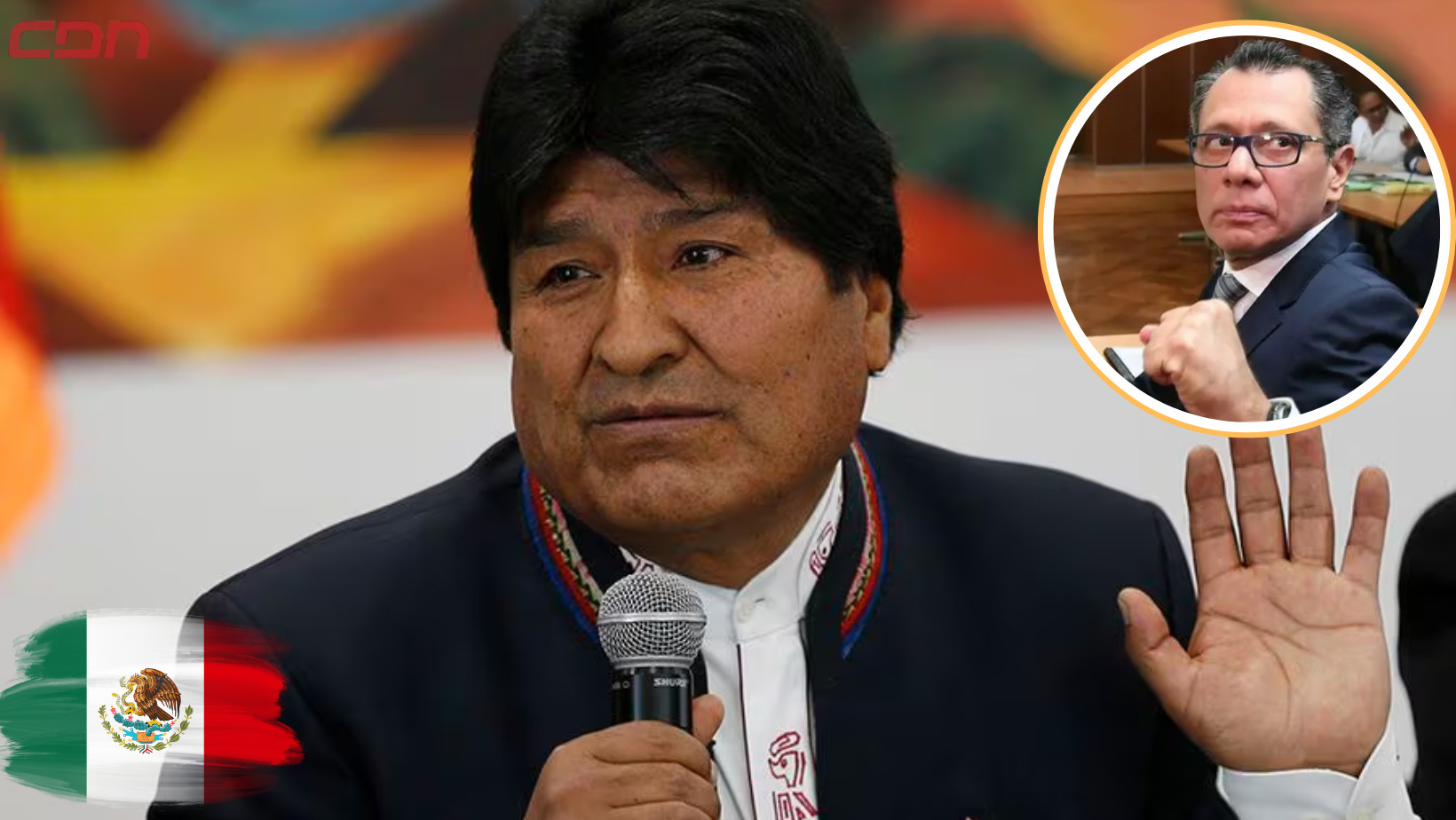 El expresidente de Bolivia, Evo Morales se prenuncia ante el asalto perpetrado de la Policía ecuatoriana a la Embajada de México. Foto: CDN Digital