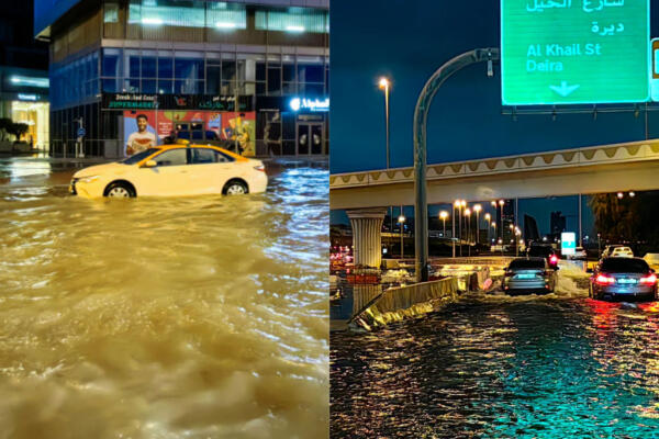 Inundaciones en Dubai. Foto: CDN digital. 
