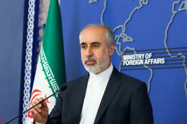 El portavoz del Ministerio de Exteriores iraní, Naser Kananí. Foto: Fuente externa