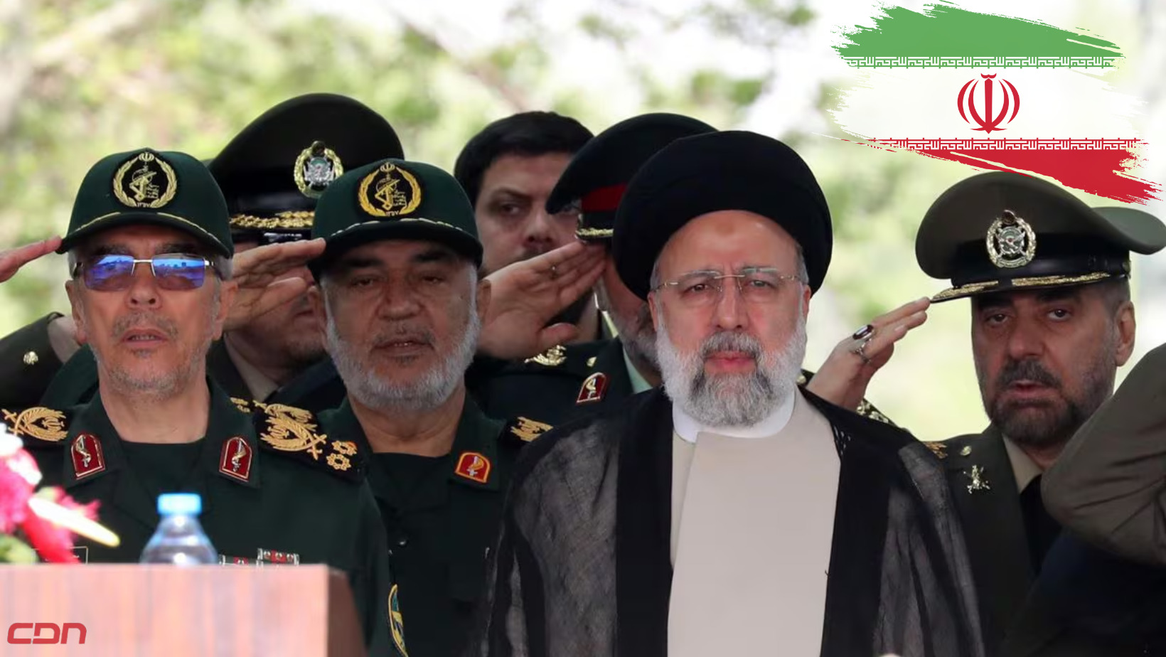 El presidente de Irán, Ebrahim Raisí, durante la celebración anual del Día del Ejército en una base militar en Teherán. Foto: Fuente externa