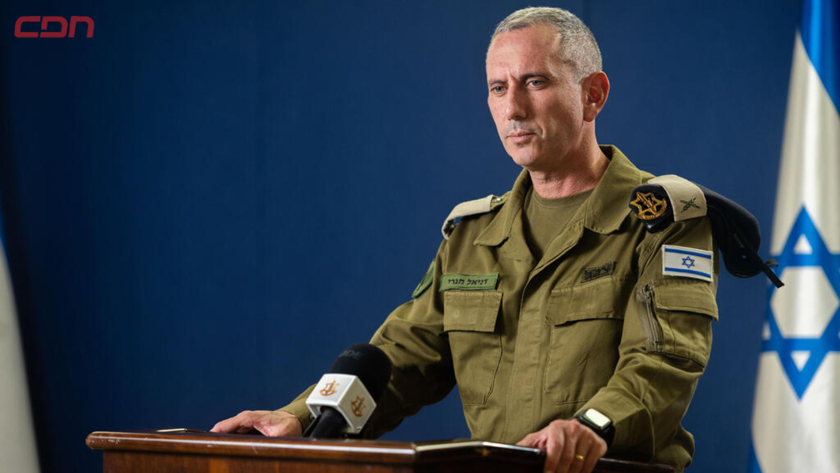 El portavoz del Ejército israelí, Daniel Hagari. Foto: Fuente externa