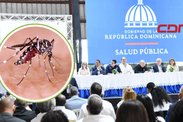 Diversas autoridades en la Jornada Nacional contra el Dengue 2024. Foto: CDN Digital