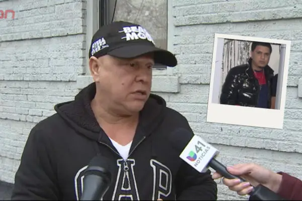José Cruz, padre de Dominic Cruz, el joven dominicano asesinado a puñaladas en El Bronx. Foto: Noticias Univisión 41 