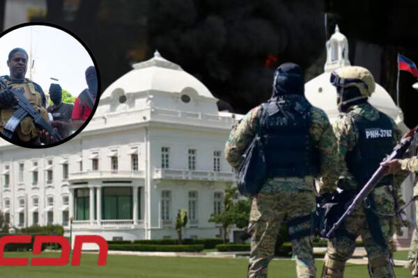 Hombres armados atacan Palacio Nacional de Haití este lunes. Foto CDN Digital