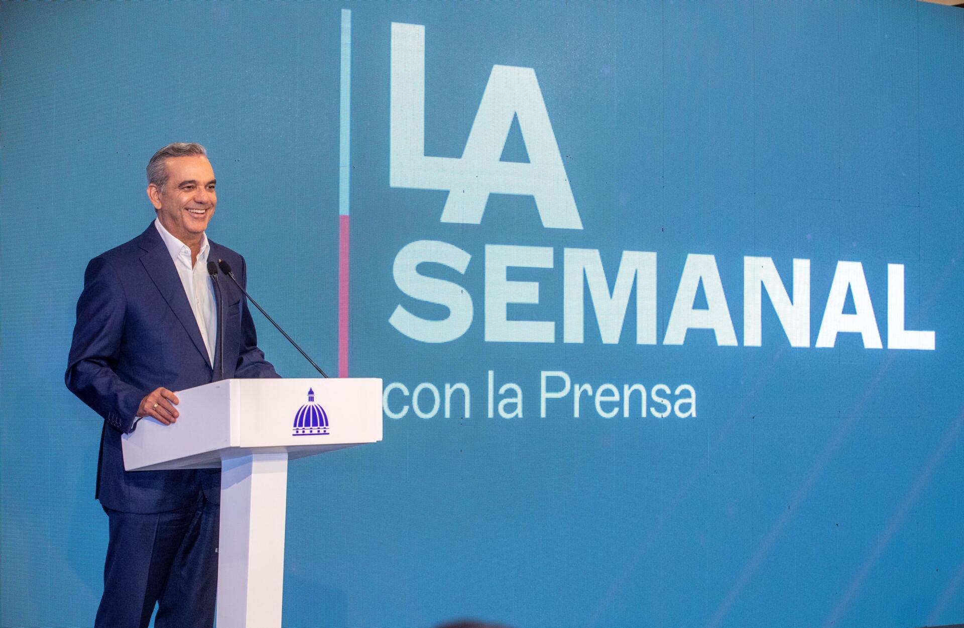 Presidente Abinader realizará LA Semanal con la Prensa desde Santiago el próximo lunes