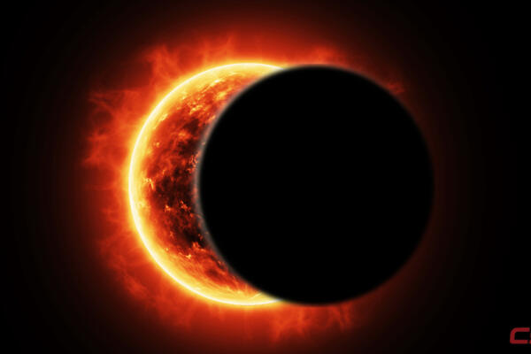 Eclipse solar. Foto: Fuente externa 