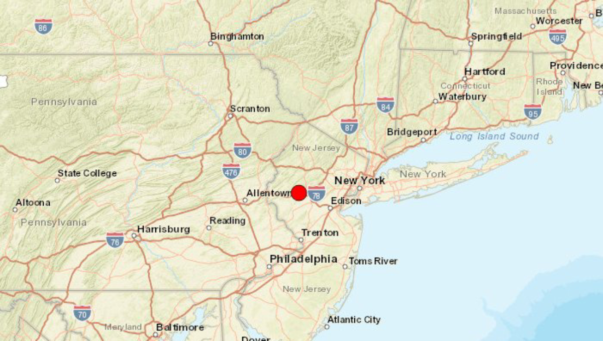 Terremoto de 4,8 en Nueva Jersey y sentido en Nueva York