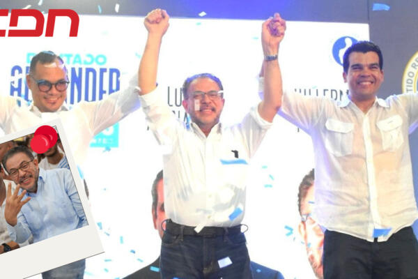  Wellington Arnaud, dirigente del PRM junto a Guillermo Moreno candidatura a senador por el Distrito Nacional. Foto CDN Digital
