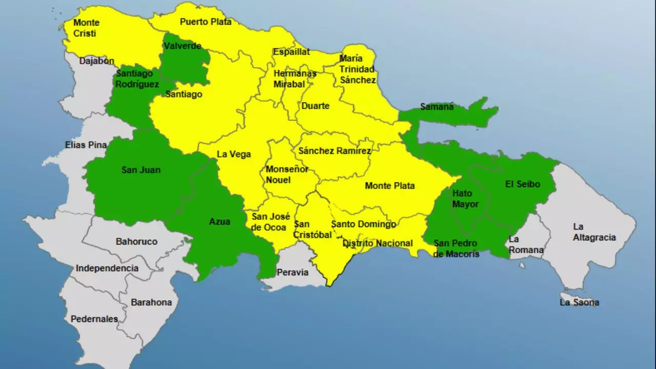 COE descontinúa alerta verde en cinco provincias, 23 se mantienen