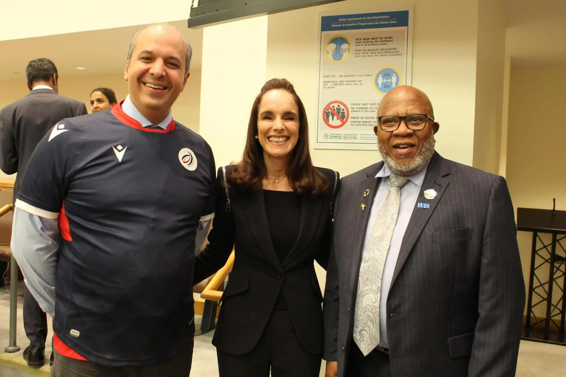 Dominicana Janet Rivera habla sobre fútbol en la ONU
