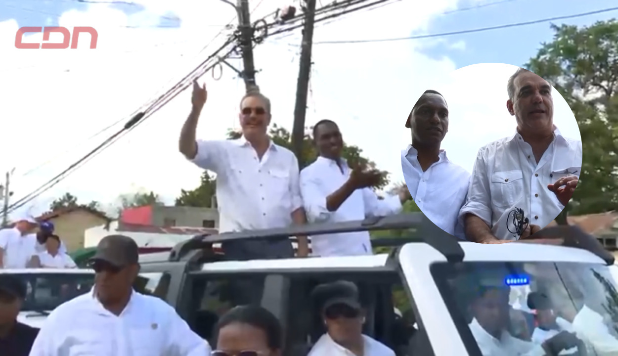 Abinader encabeza multitudinaria marcha caravana en San Juan