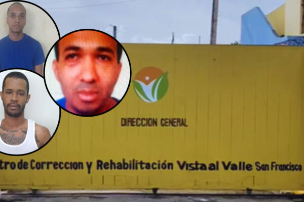 Los tres reclusos que se escaparon de la cárcel del Centro de Corrección y Rehabilitación Vista Al Valle en SFM. Foto: CDN Digital