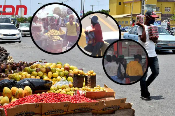 Ha aumentado la cantidad de vendedores ambulantes en República Dominicana. Foto CDN Digital
