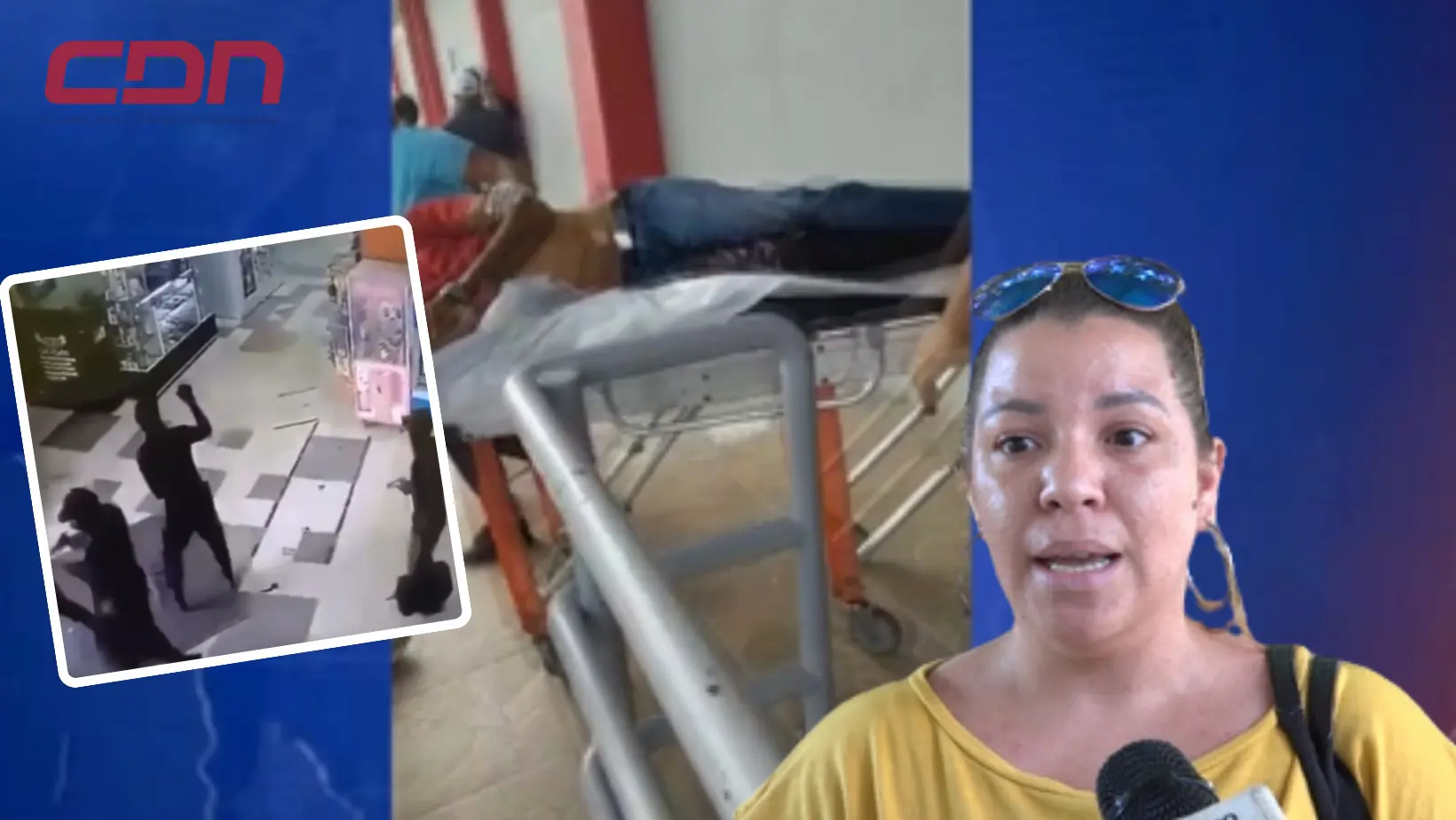 Alexandra Núñez, informó que su padre recibió una herida de bala momentos en que inició el tiroteo. Foto CDN Digital