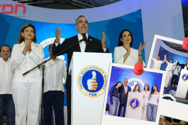 Luis Abinader, reelecto presidente de la República Dominicana. Foto CDN Digital