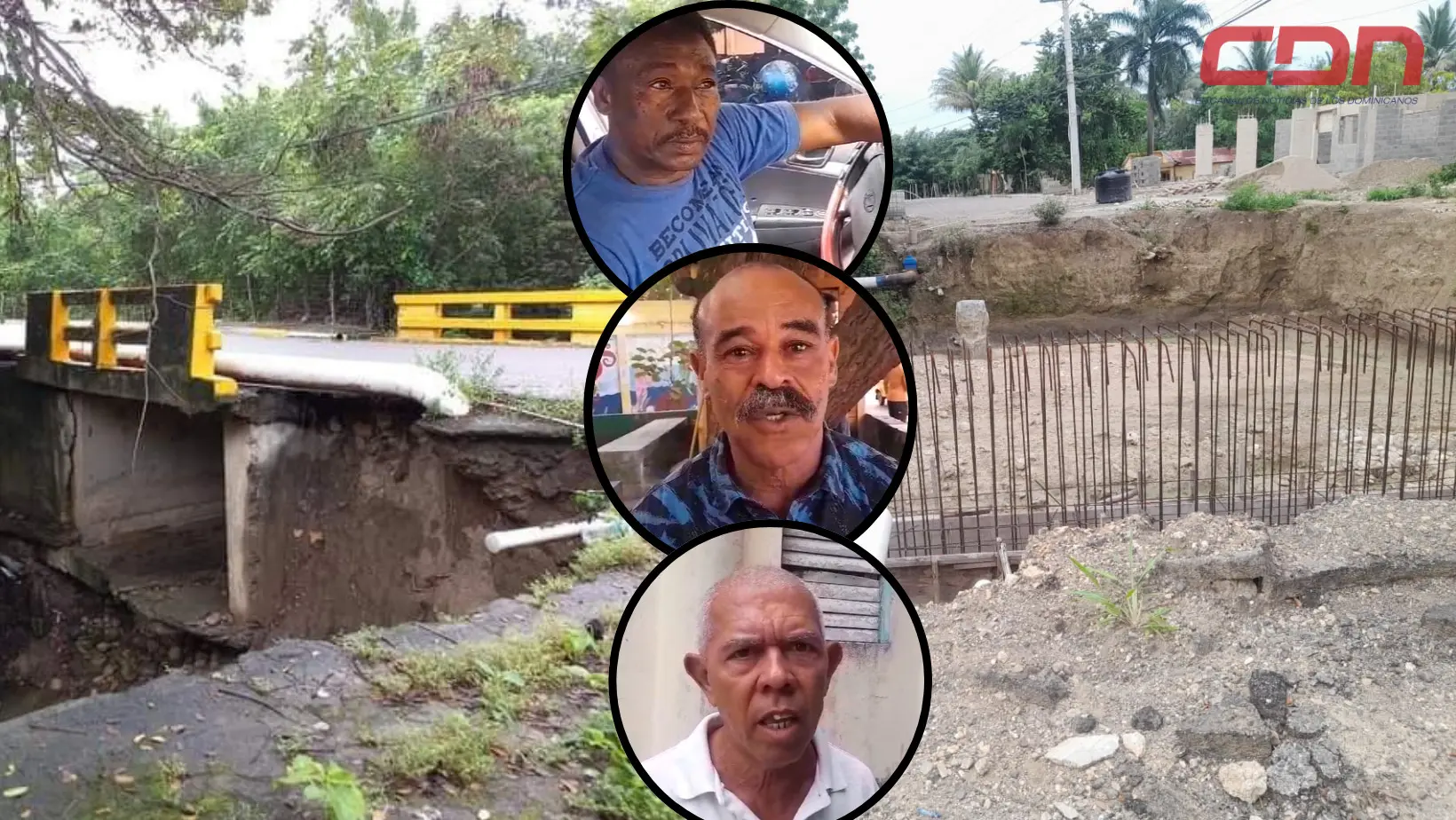 Residentes y choferes exigen terminación de puentes en municipio de Luperón. Foto CDN Digital