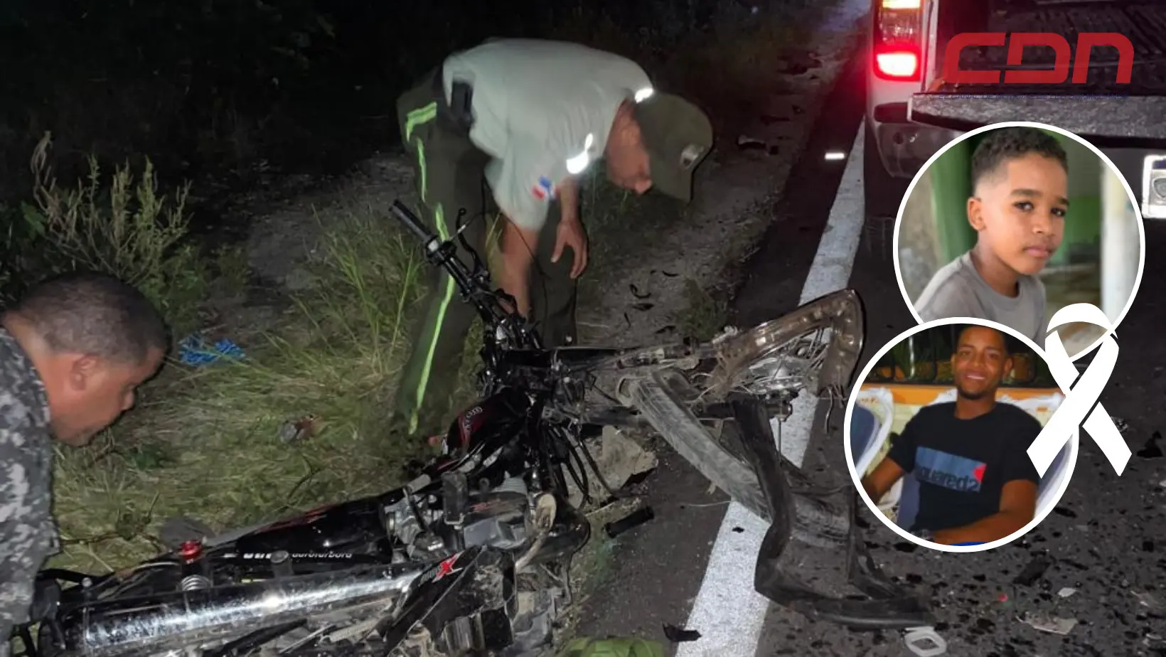 Dos de las víctimas de aparatoso accidente en Tamyo. Foto CDN Digital
