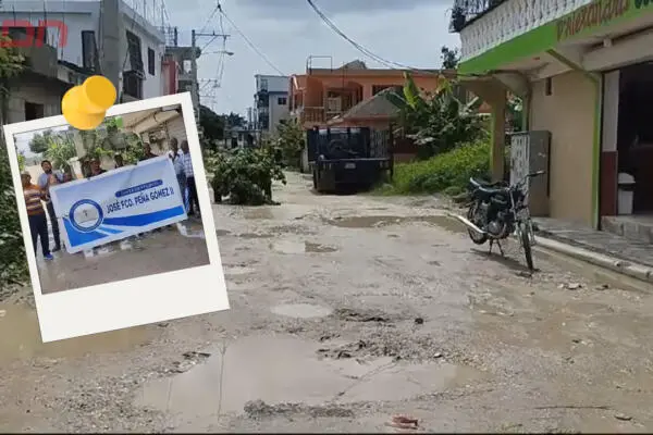 En el sector José Francisco Peña Gómez 2, en San Cristóbal, piden reinicio de obras que que se empezaron en esa localidad hace más de un año. Foto: CDN Digital