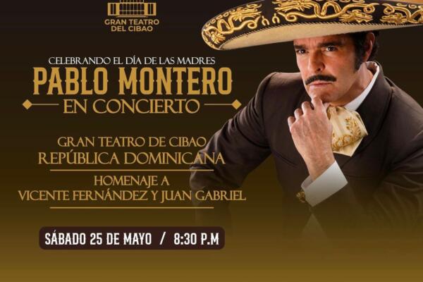 Pablo Montero cantará a las madres en el Gran Teatro del Cibao. Foto: Fuente externa 