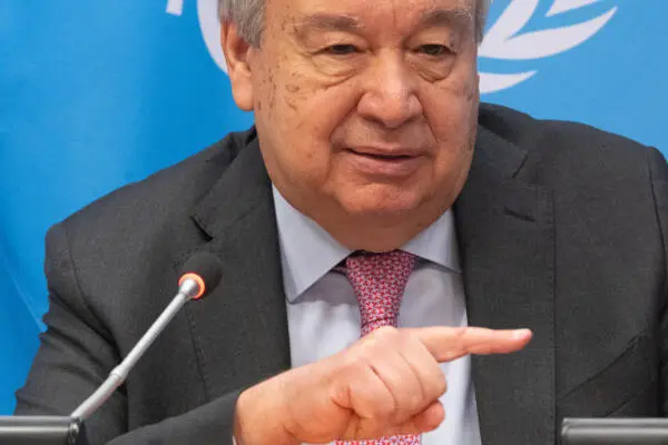 Fotografía de archivo cedida por la ONU donde aparece su secretario general, António Guterres. EFE/ Eskinder Debebe / ONU