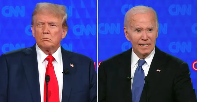 Biden llama "terrorista" a Trump durante debate presidencial