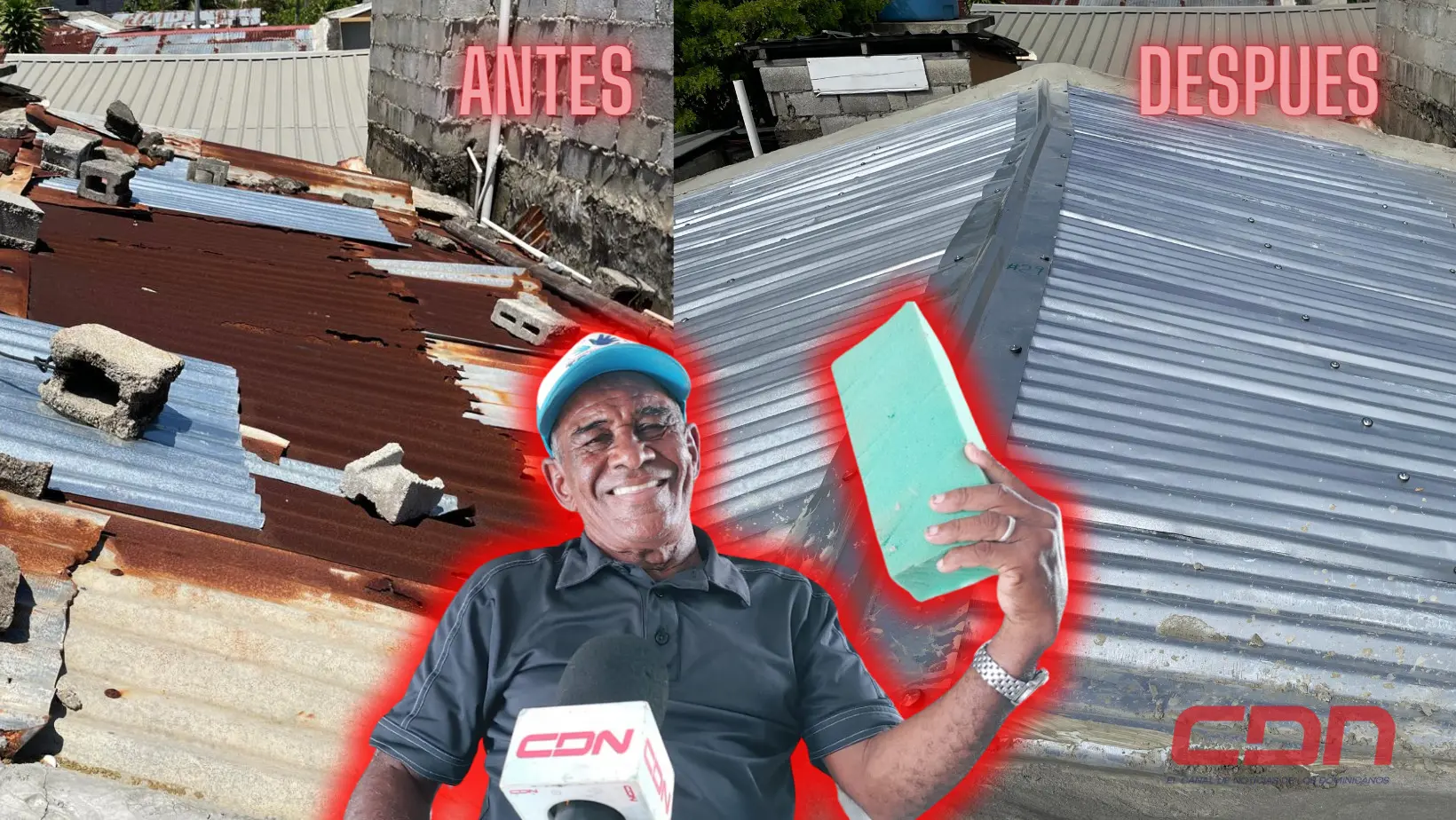 Eladio Martínez, envejeciente que solicitaba ayuda ante deterioro del techo de su casa. Foto CDN Digital
